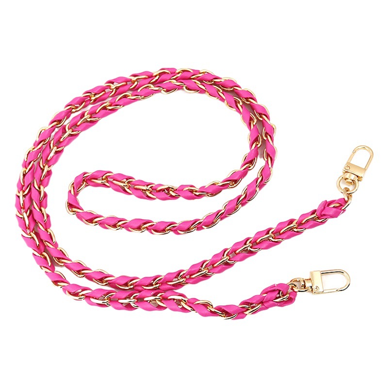 Bolso de verano para mujer con correa de cadena de cuero PU, correa de cadena de estilo Chanel, cadena de metal diagonal transversal estilo ins.