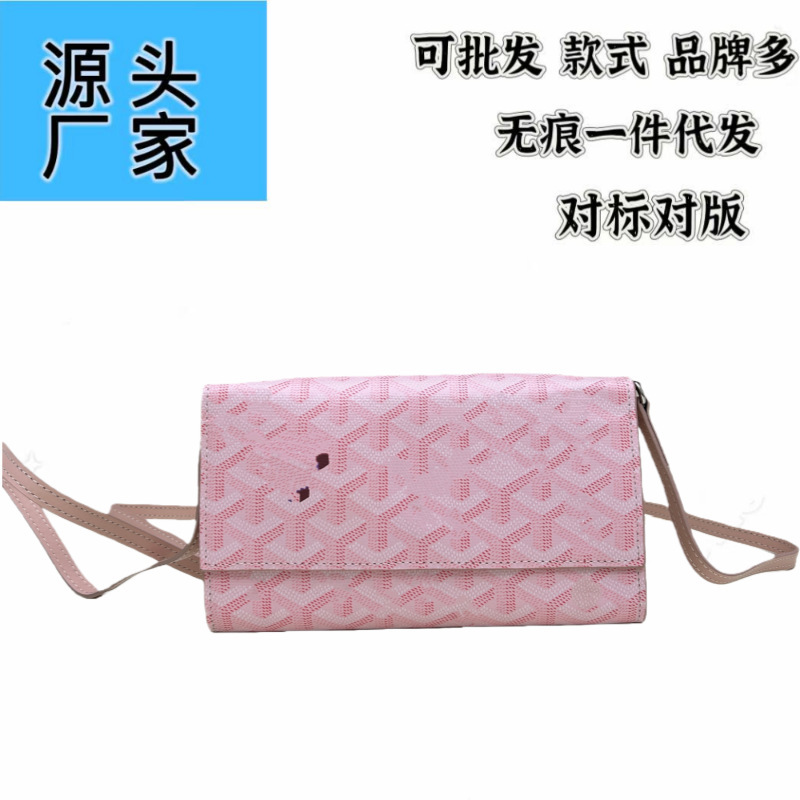 Dog Tooth Crossbody Wallet Goyard Varenne Coin Purse Card Holder Shoulder Strap Envelope Small Bag Shoulder Clutch