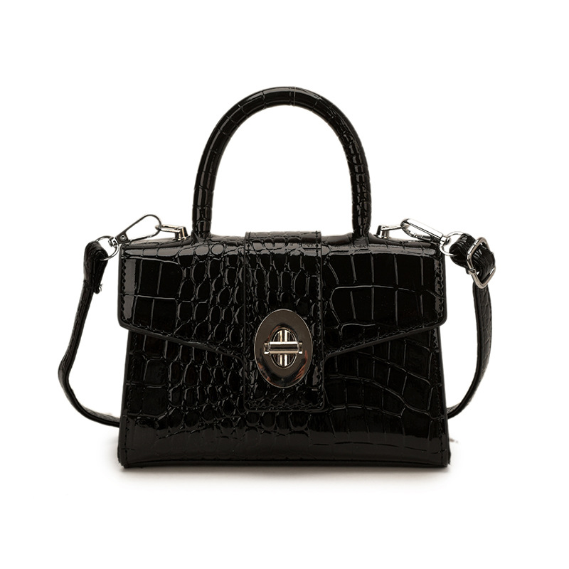 Niche Zhong alta textura portátil cocodrilo pequeño bolso cuadrado para mujeres 2026 nuevo estilo de moda versátil bolso de hombro coreano