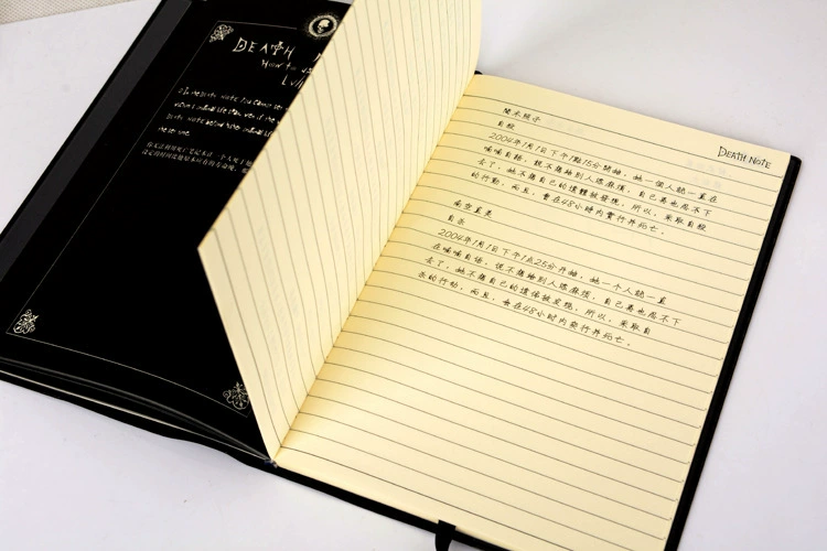 Блокнот Death Note реплика, чёрная обложка с перьевой ручкой, аниме-коллекция