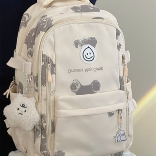 Student schoolbag female Japanese high school student high school student large capacity backpack Korean style ins retro simple backpack male