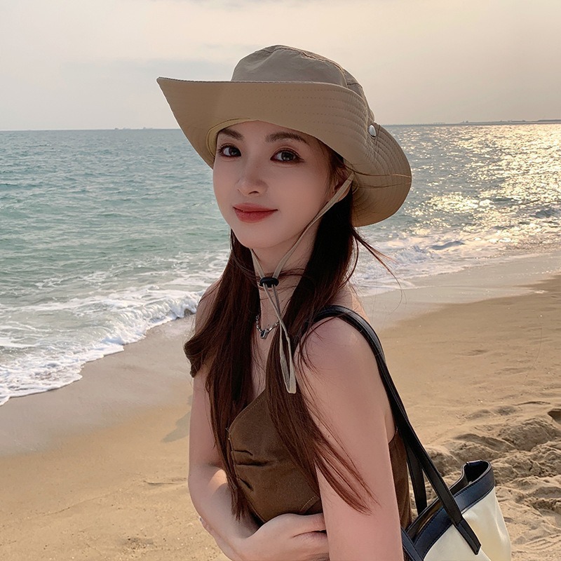 アウトドア帽子メンズ夏と秋の漁師の帽子カジュアルサンハット登山日焼け止め釣り帽子サンハット旅行アウトドア|undefined