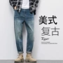 春季美式直筒男生牛仔裤