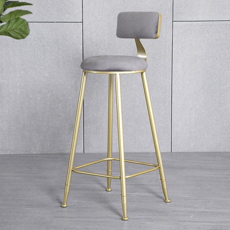 Nordic bar stools, wrought iron home dining table, golden bar stools, bar chairs, high-legged bar stools with backrest