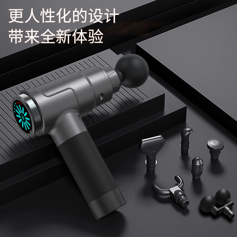 Pistola eléctrica fascia músculo profundo relajante fitness alta frecuencia vibración masajeador de mano mudo masajeador