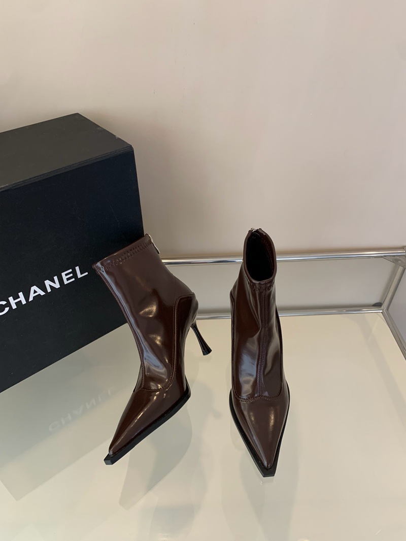 브라운 싱글 안감 힐 높이 7cm