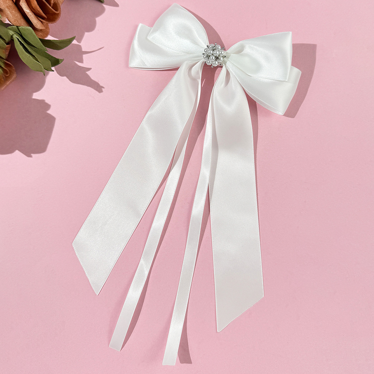 20g Weight Hair Clip Hair Accessories Type 1 Piece Quantity Holiday, Tea Party Occasion Ribbon Material Bow Knot Pattern All Seasons Season Women's Gender Sweet, Simple Style Style Sweet Simple Style Women's Bow Knot Ribbon Hair Clip 8