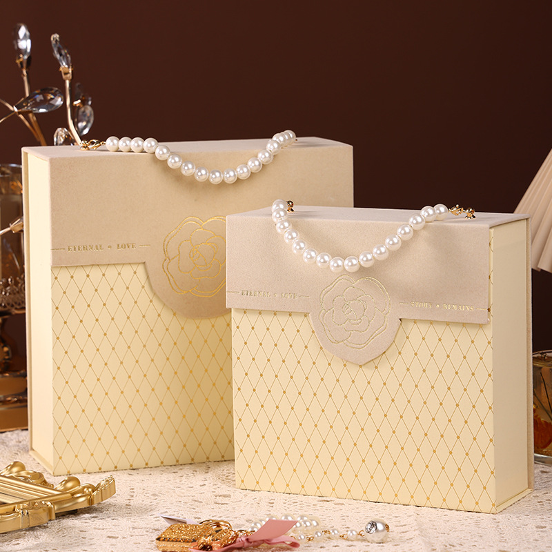 山茶花伴手禮禮盒婚禮喜糖盒包裝盒香薰禮品盒七夕情人節禮物盒