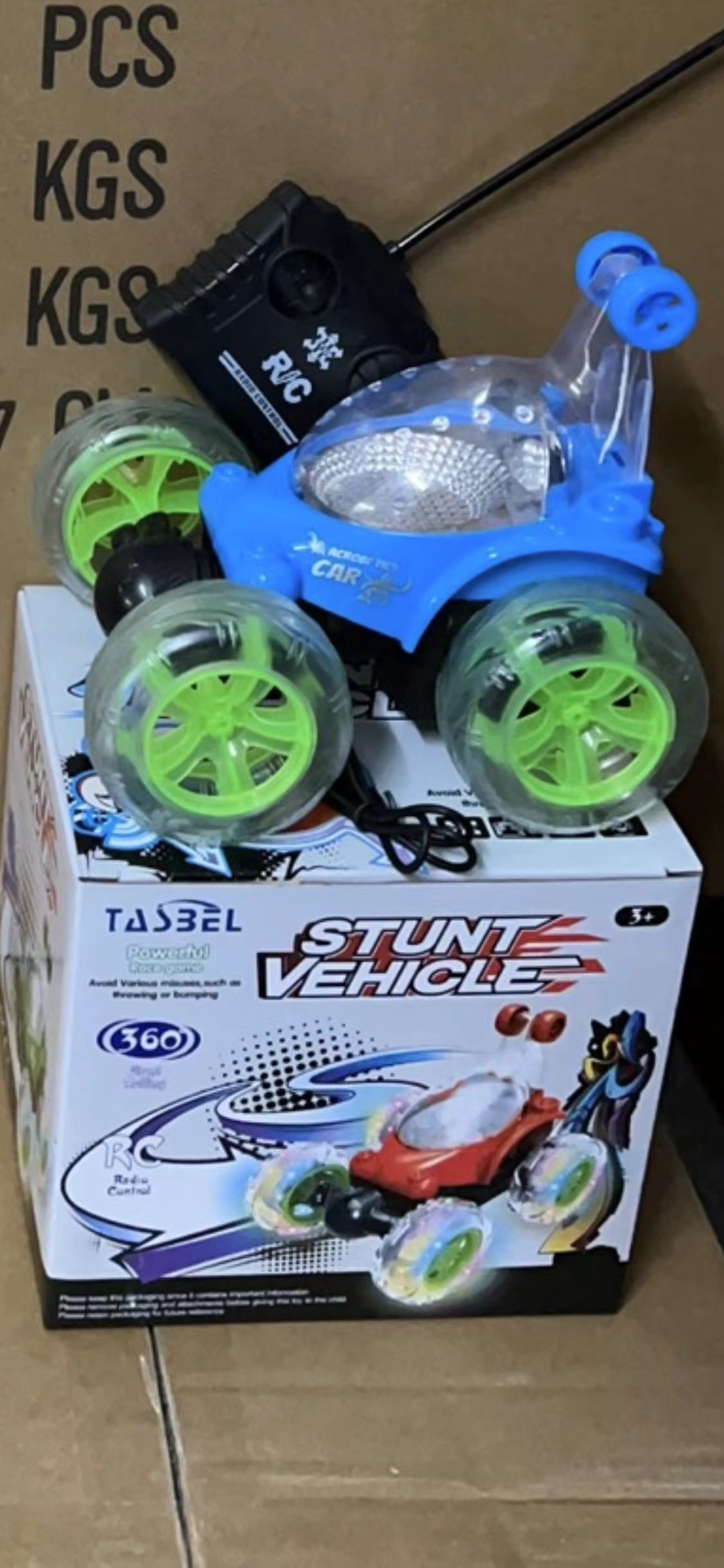 18cm dump truck yellow rechargeable version-english color box packaging