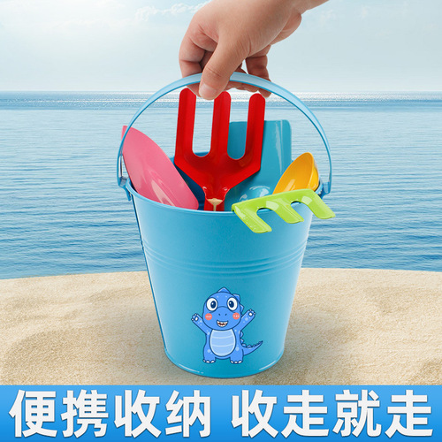 Children's shovel beach toy playing sand digging sand bucket shovel set playing in the sea outdoor gardening digging tools