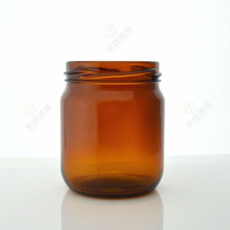 200ml棕色中药膏剂包装瓶 20g茶色避光大肚罐头酱菜咸菜瓶 配铁盖