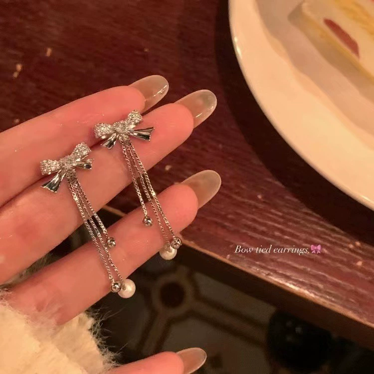 Серебряные серьги-капли с жемчужинами, серебро 925 пробы, небольшой французский ретро-дизайн, жемчужины 6–16 мм