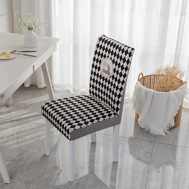 Hogar cubierta de la silla respaldo integrado universal elástico engrosada palillos cubierta de madera maciza cubierta de la silla de comedor cuatro estaciones cojín universal