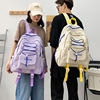 Korean version of ULZZANG campus college Fengxiao fresh and lovely contrasting girl student transparent school bag Japanese backpack