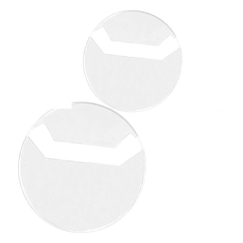 Spot bar, colgante, funda protectora, insignia de almacenamiento, funda de goma de pvc, insignia redonda, mijo, transparente, a prueba de polvo