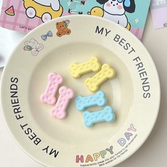 可愛磨砂彩色奶酪骨頭髮夾ins少女心百搭劉海夾子日系學生頭飾女