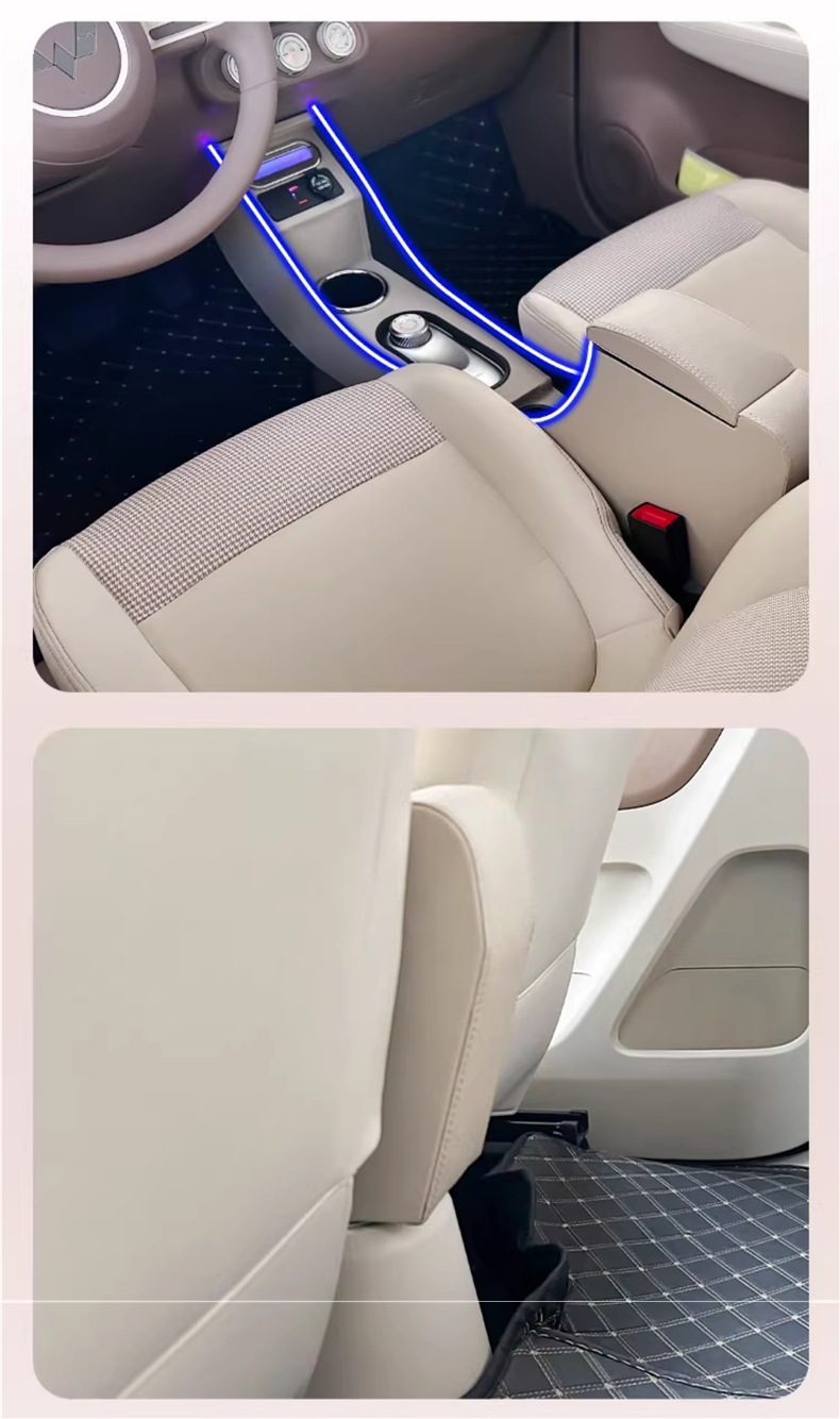 Suitable for 25 Models of Wuling Macaron Fourth Generation Armrest Box 4Th Generation Hongguang Miniev Four-Door Car Decoration Modification