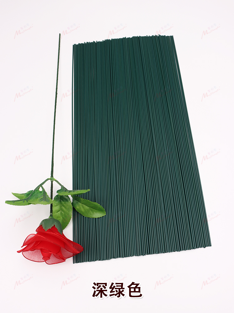 彩色胶包花杆2号花杆3号4号玫瑰花杆加长加粗手工花杆蝴蝶兰扶植