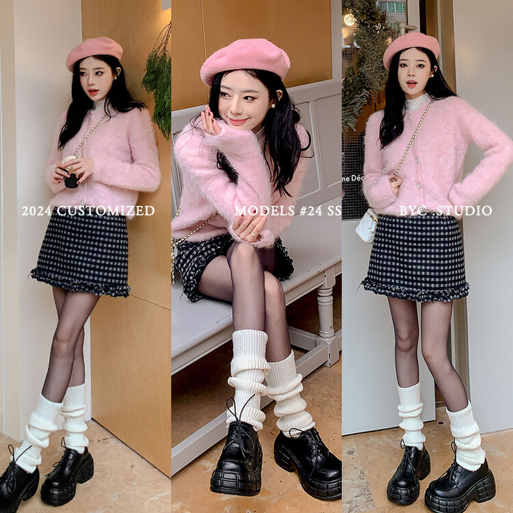 Giày lười nữ da bò phối dây buộc chéo đế xuồng platform phong cách Anh quốc — Màu Đen Hạt mở viền, Màu đen da bò mờ, Màu trắng chi tiết 85