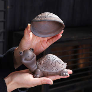 Free Shipping Coarse Pottery Turtle Filter Tea Filter Tea Pet Ornaments Tea Water Separation Filter Stove Tea Brewing Tea Ceremony