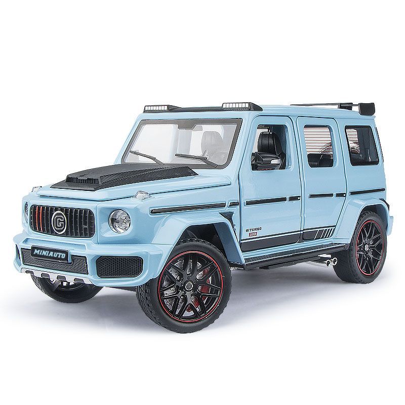 Nuevo producto 1:24 Babos G800 simulación de aleación coche Tire hacia atrás luz y sonido modelo Decoración Juguetes Para Niños al por mayor