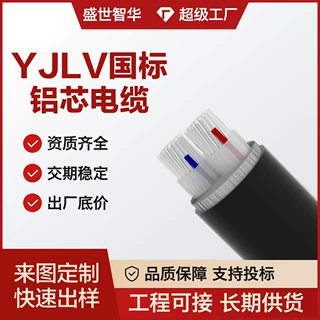 YJLV国标铝芯低压电缆2芯3芯70平方建筑工业线缆源头厂家可定制