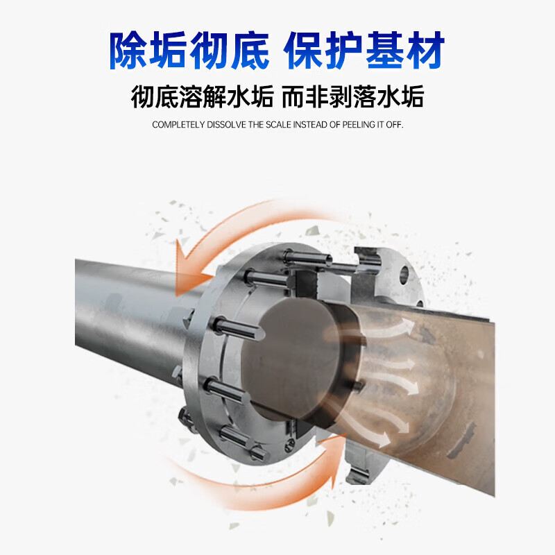 Corey Colin CC802 Potente agente descalcificador concentrado Caldera Tubería de calefacción por suelo radiante Descalcificador de tuberías de agua Descalcificador