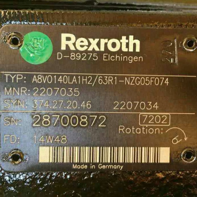 旋挖钻机主泵A8V0140LA1H2轴向柱塞变量泵液压油泵增压油泵