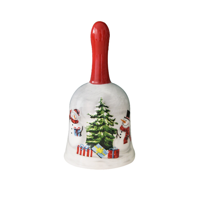 Navidad especial de cerámica de cerámica cubierta set Santa adornos temáticos campana del restaurante colgante