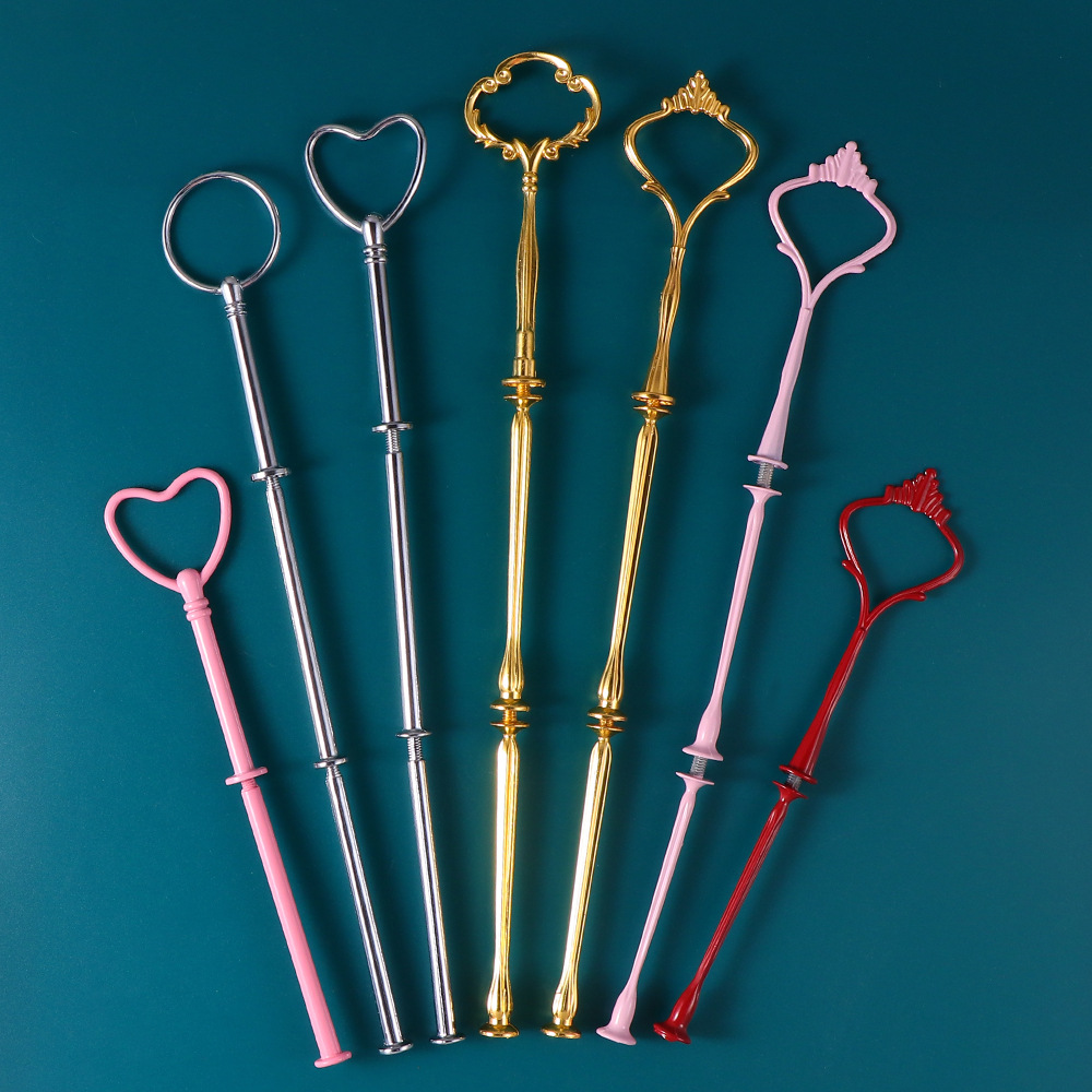 Nueva multi-capa de la Corona amor Ruyi placa estante europeo cumpleaños fiesta tarde té postre pastel placa cadena rack varilla