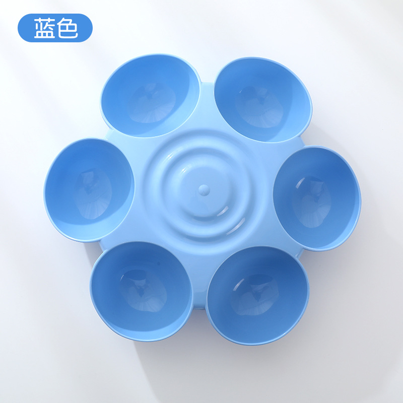 Nuevo cuenco de perro en forma de flor transfronterizo tazón de fuente de alimentación multifuncional para mascotas tazón de comida para mascotas comestible para mascotas al por mayor