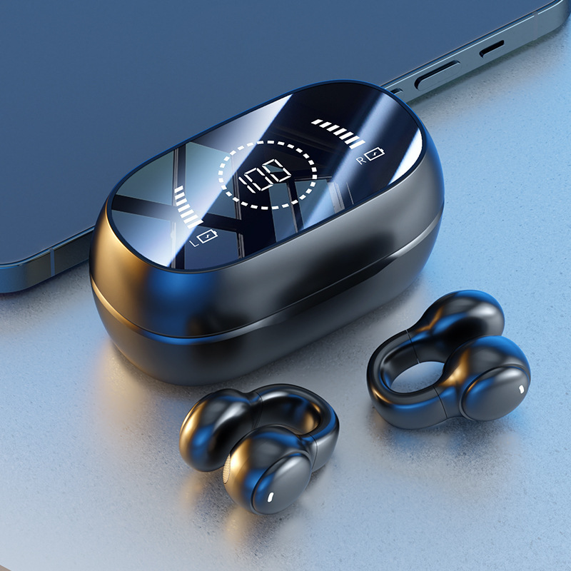 新型M47 bluetoothイヤホンデジタル表示ノイズ低減スクリーン超長航続防水クリップ耳式イヤホン代発|undefined