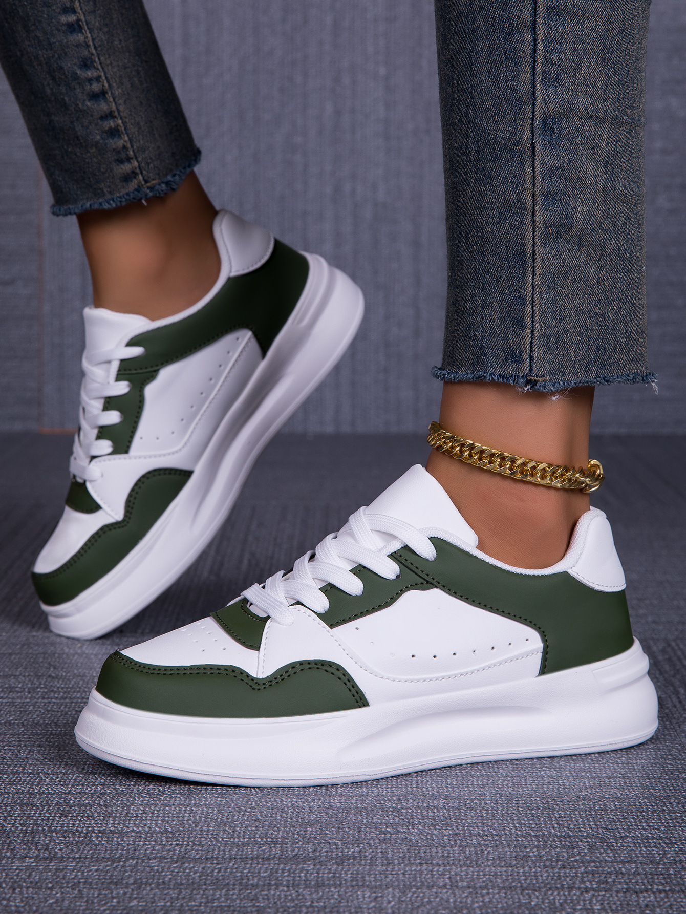 Bequeme Damen Freizeitschuhe Mit Schnürung Für Den Außenbereich_voghion.com