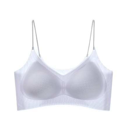 Ropa interior ultrafina sin costuras para mujer, senos pequeños de verano, sin anillo de acero, transpirable y frío, tubo envuelto en el pecho, sujetador de estilo chaleco image 6