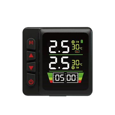 Vehicle Angle-Of-Bend External Tire Pressure: Air pressure gauge/tire pressure gauge
