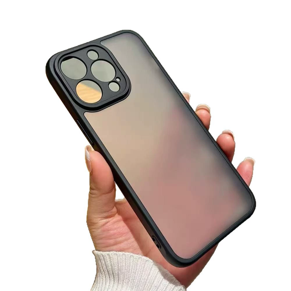 Чехол для телефона совместимый с iPhone 16 в матовом черном цвете, iPhone16 Pro, чехол для телефона, iPhone15 Pro, iphone, защита от падений