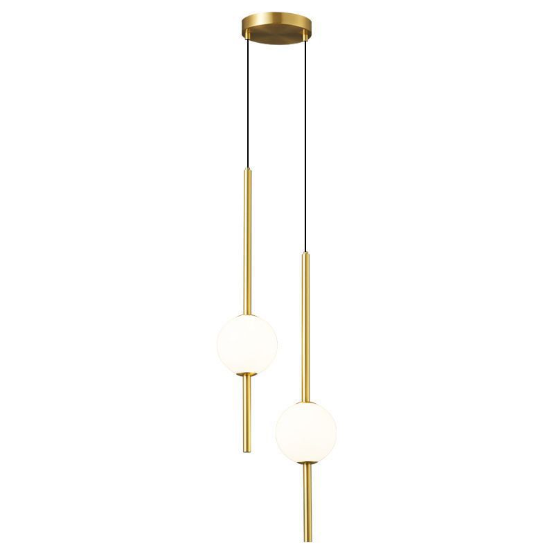 Lámpara de línea larga simple línea larga lujo nórdico mostrador de fondo de pared TV candelabro de fondo de línea de pescado ligera cabezal de cama cables de dormitorio