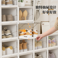 寮の大きいサイズの靴の収納箱のajの靴はプラスチックの収納箱の防塵の透明な引き出しの卸売りの靴の箱を整理します。