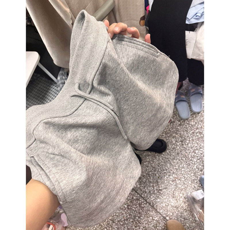 Gray Shorts, American-Style Women's Outerwear, Summer Thin Loose-Fitting Pajamas, Sports Fitness Suits, Casual Sweatpants to Prevent Exposure