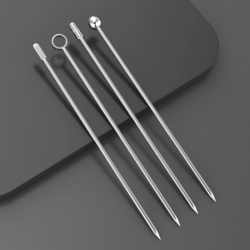 Трансграничная нержавеющая сталь 304 игла мартини коктейль бар барменный инструмент Фруктовая игла из нержавеющей стали винная игла