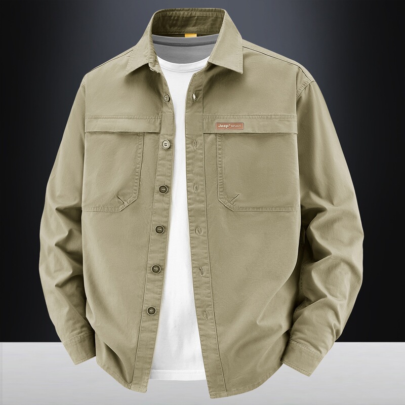 2026 New Long-Sleeve Shirt for Men, Spring and Autumn Casual Pure Cotton Washed Plus Size Loose Solid Color Work Shirt 2026 New Long-Sleeve Shirt for Men, Spring and Autumn Casual Pure Cotton Washed Plus Size Loose Solid Color Work Shirt