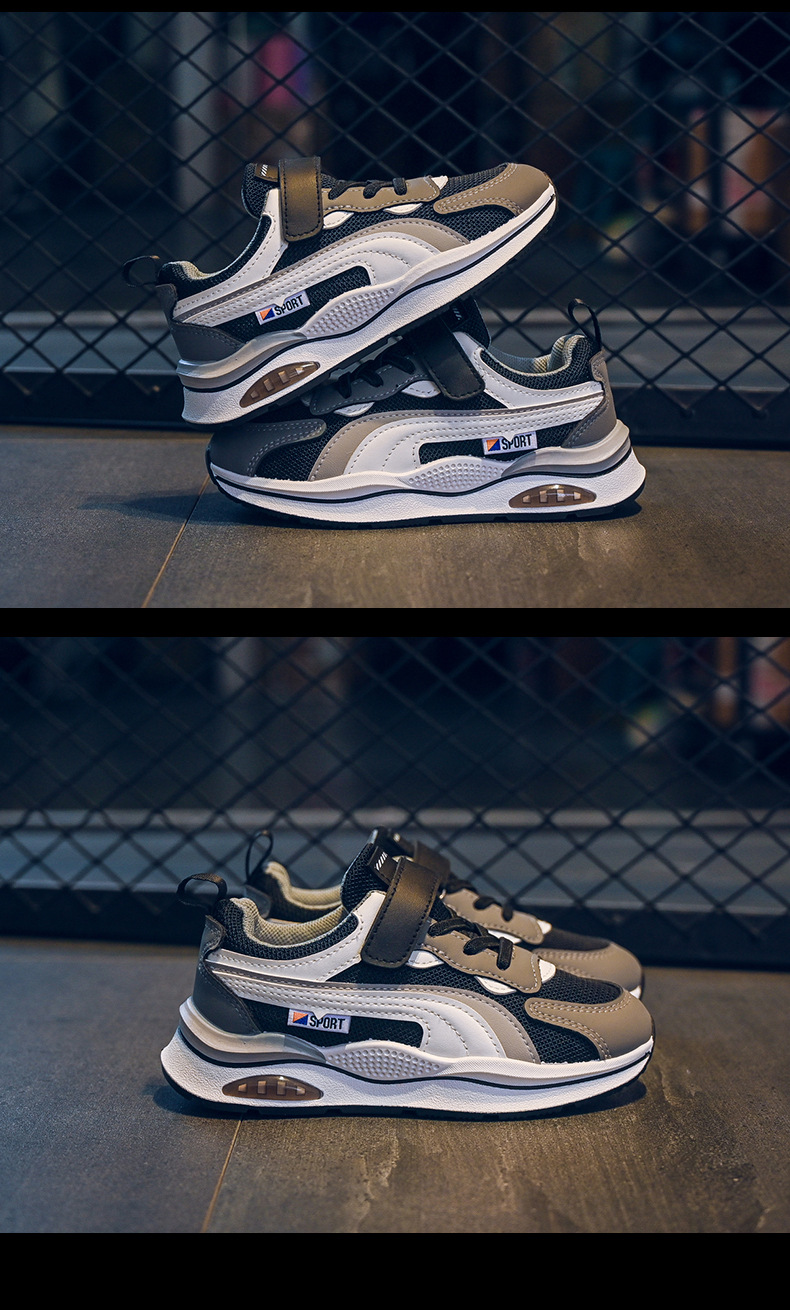 Boys' sports youth sneakers, spring 2023 new children's mesh soft soled boys' Forrest Gump shoes, running_voghion.com