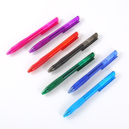 Manufacturer twist erasable gel pen red blue black color erasable pen printing LOGO erasable pen stationery supplies wholesale