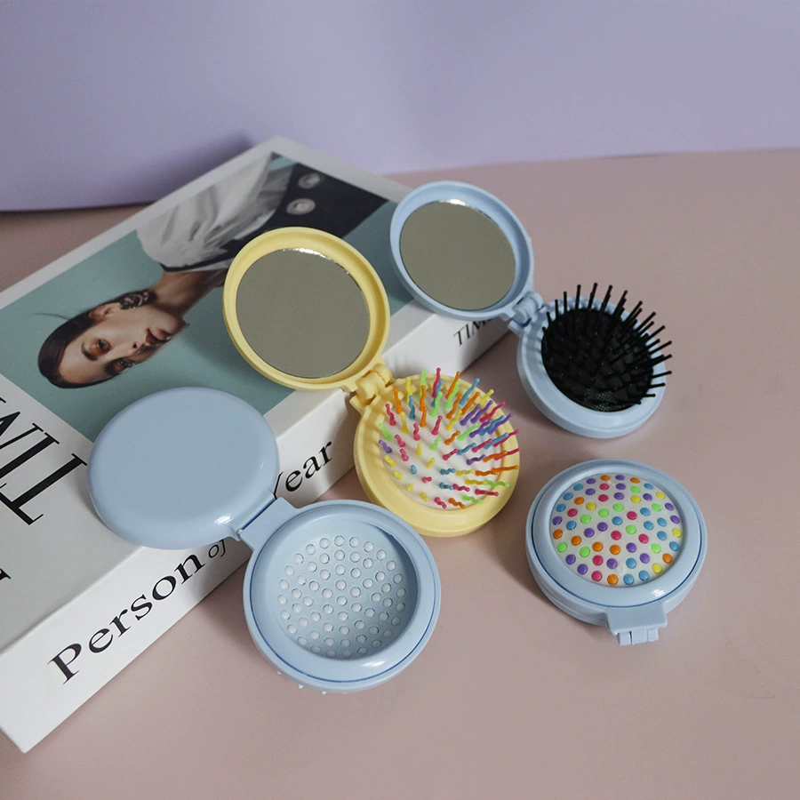 Folding air bag, brush, mirror, cute soft heel, massager, handmade, wholesale