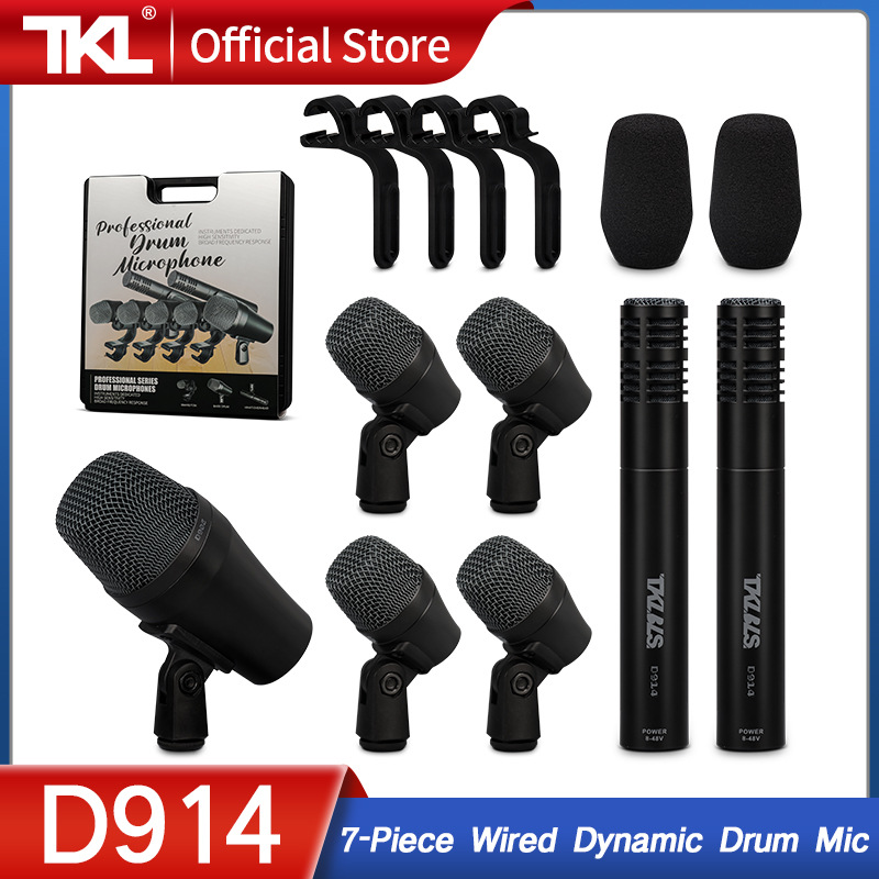 TKL D914 drum set wired dynamic micropho...