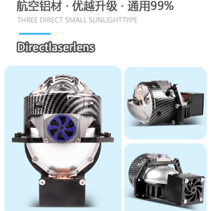 P93 ventilador tres lentes láser directas 3 pulgadas adaptadas delanteras LED de automóviles lente de doble luz