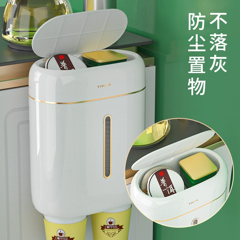 Одноразовые чашки подвесные стойки двойные стаканчики бумажные стаканчики стаканчики водяные чашки вешают настенные предметы для креативного хранения бытовых полок