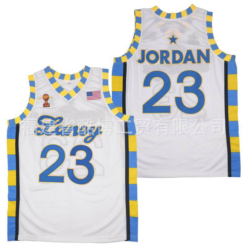 NBA Jordan University 23#LANEY Basketball Jersey Fashion Embroidered Men's Sports Training Competition Vest