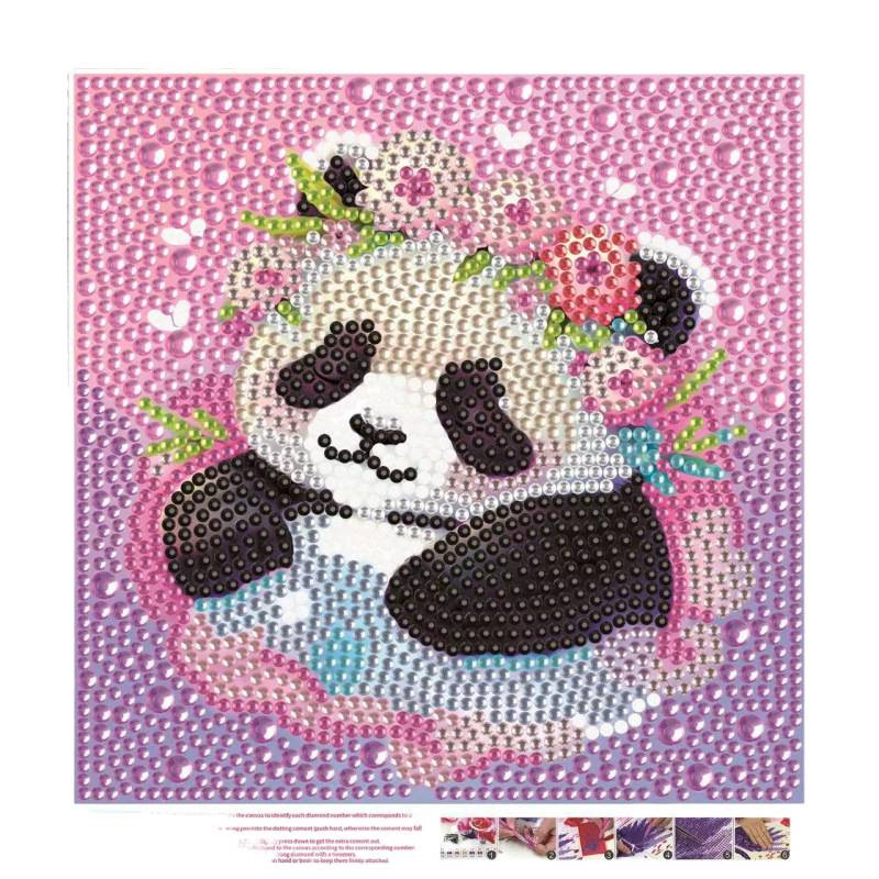 Transfronterizo Amazon nuevo dibujo de diamante infantil diy niña juguetes hechos a mano animal diamante dibujos animados pegatinas