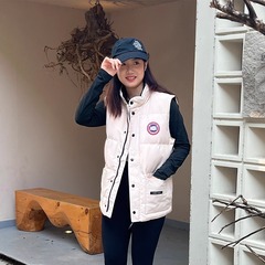 莆田工厂羽绒马甲刺绣男女同款2025冬季户外加厚保暖立领坎肩背心
